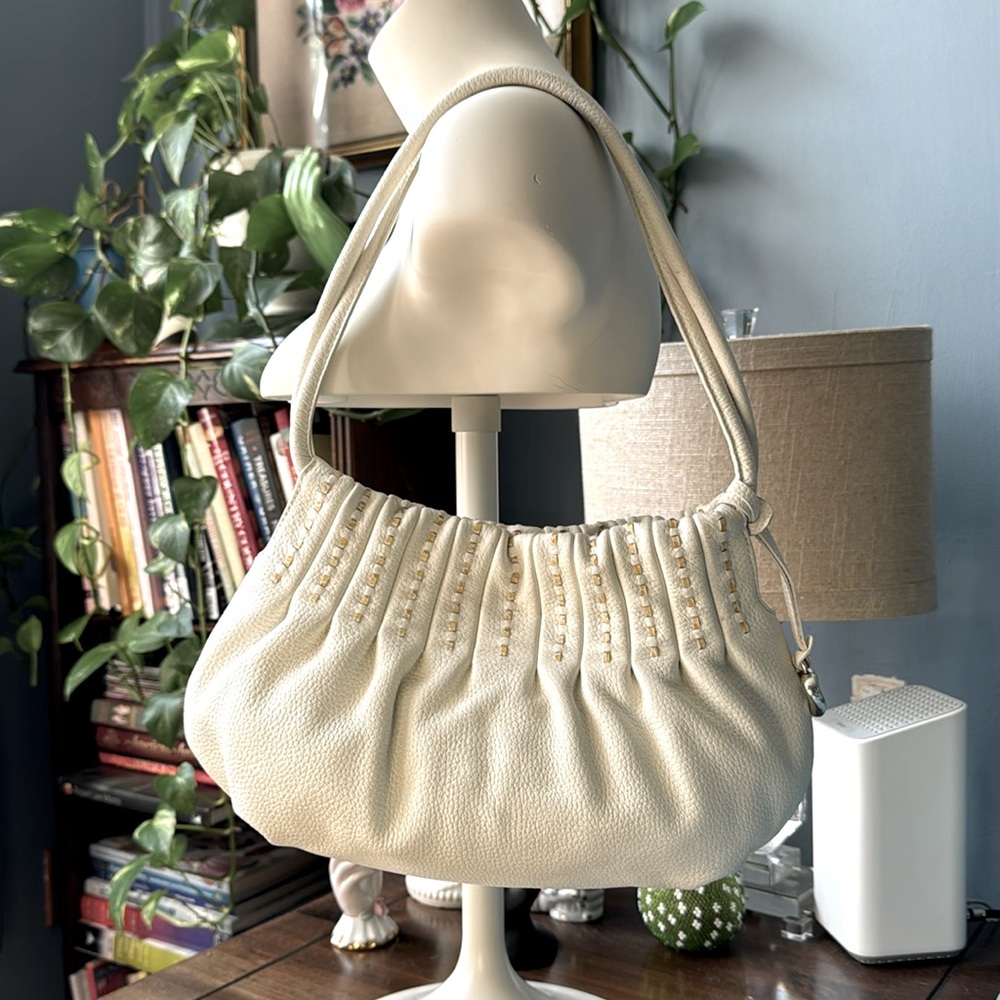 Brighton White Hobo Bag